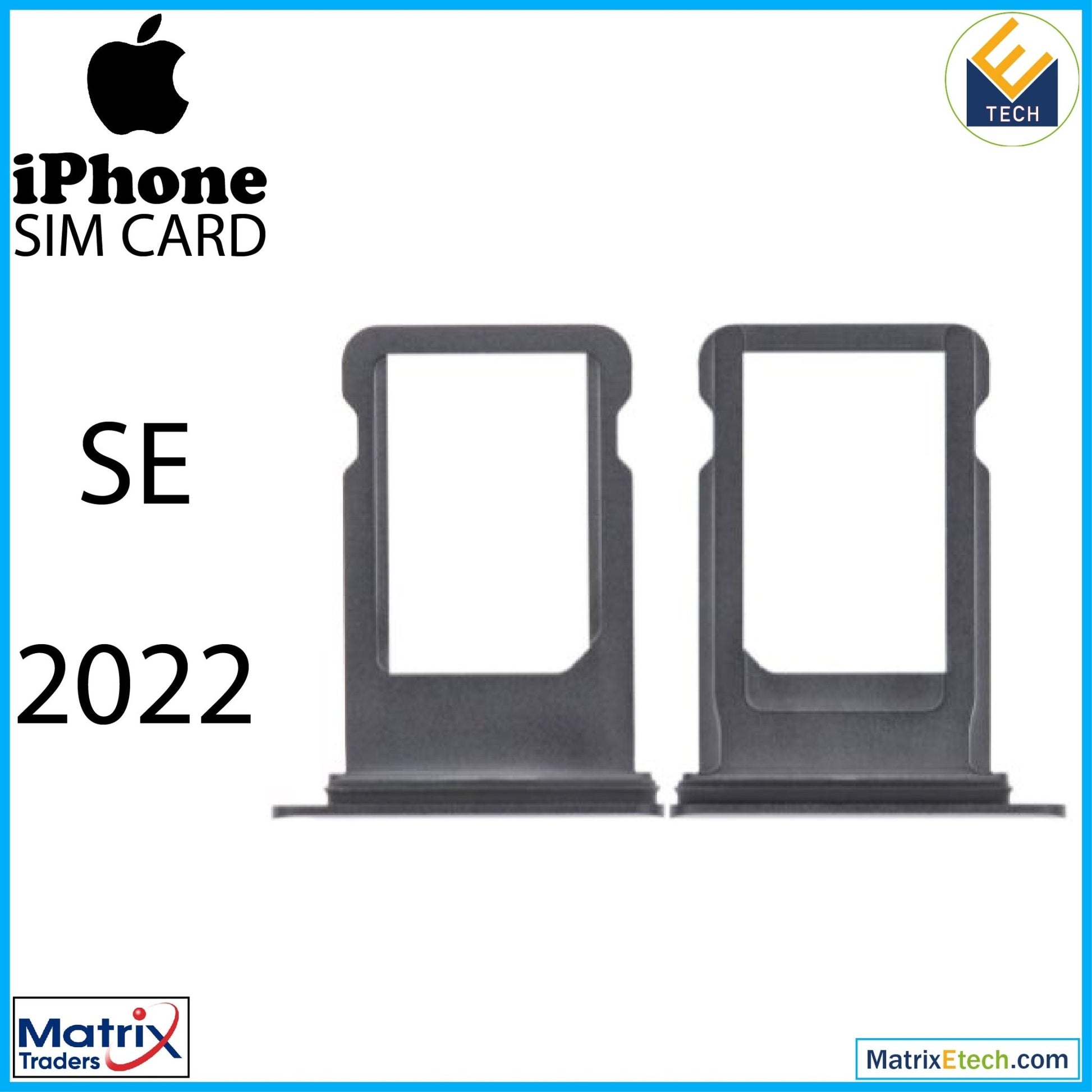 iPhone SE (2022) Sim Card Tray (Normal) - Matrix Traders