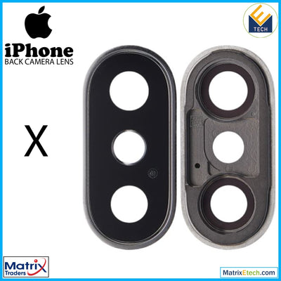 iPhone X Back Camera Lens With Bracket & Bezel (10 Pack) - Matrix Traders