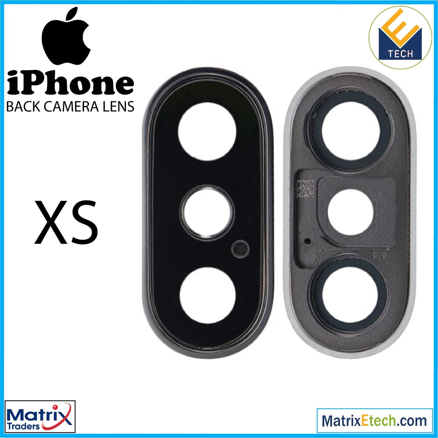 iPhone X Back Camera Lens With Bracket & Bezel (10 Pack) - Matrix Traders