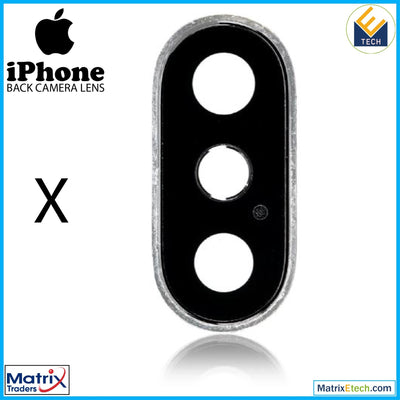 iPhone X Back Camera Lens With Bracket & Bezel (10 Pack) - Matrix Traders