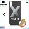 iPhone X Back Glass With 3M Adhesive (No Logo Large Camera Hole) - Matrix Traders