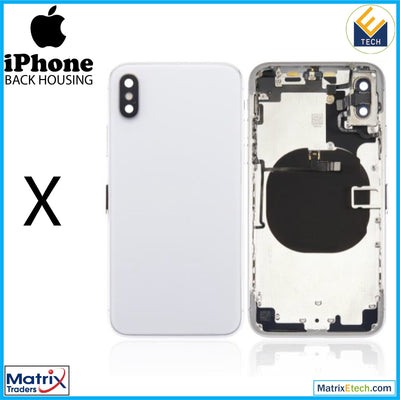 iPhone X Back Housing W Small (Aftermarket Plus) - Matrix Traders