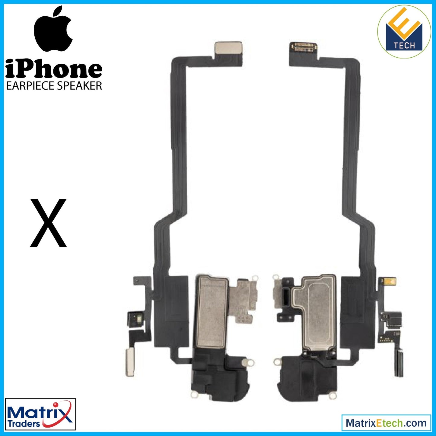 iPhone X Earpiece Speaker With Proximity Sensor Cable (Aftermarket) - Matrix Traders