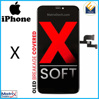 iPhone X OLED Assembly (Aftermarket Pro: XO7 Soft). - Matrix Traders