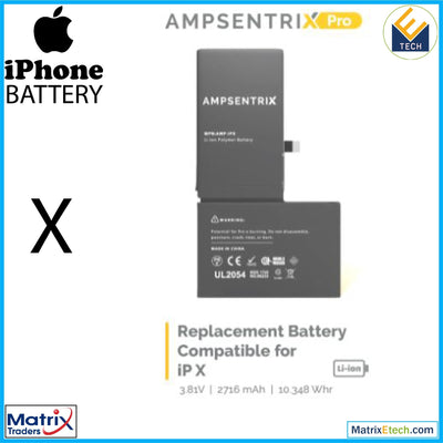 iPhone X Replacement Battery - Matrix Traders