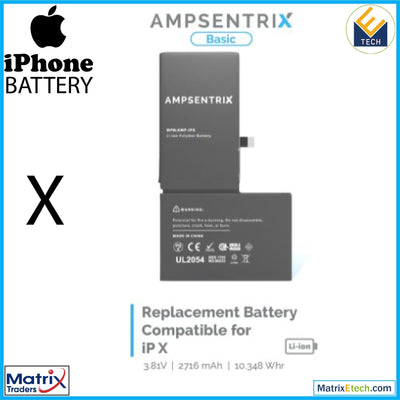 iPhone X Replacement Battery - Matrix Traders