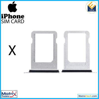 iPhone X Sim Card Tray (Normal) - Matrix Traders