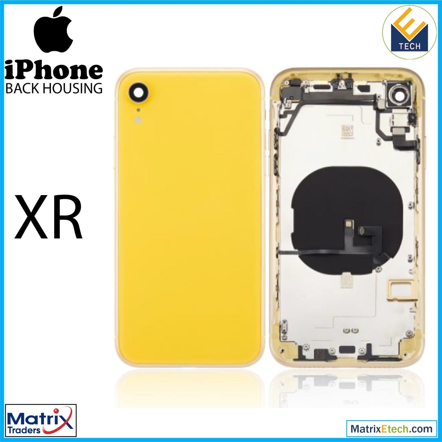 iPhone XR Back Housing W Small (Aftermarket Plus) - Matrix Traders