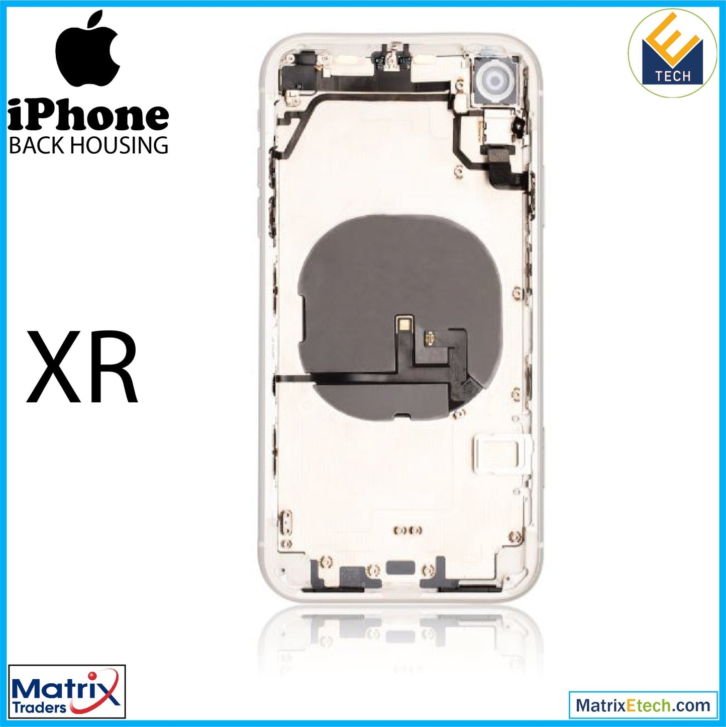 iPhone XR Back Housing W Small (Pull Grade A) - Matrix Traders