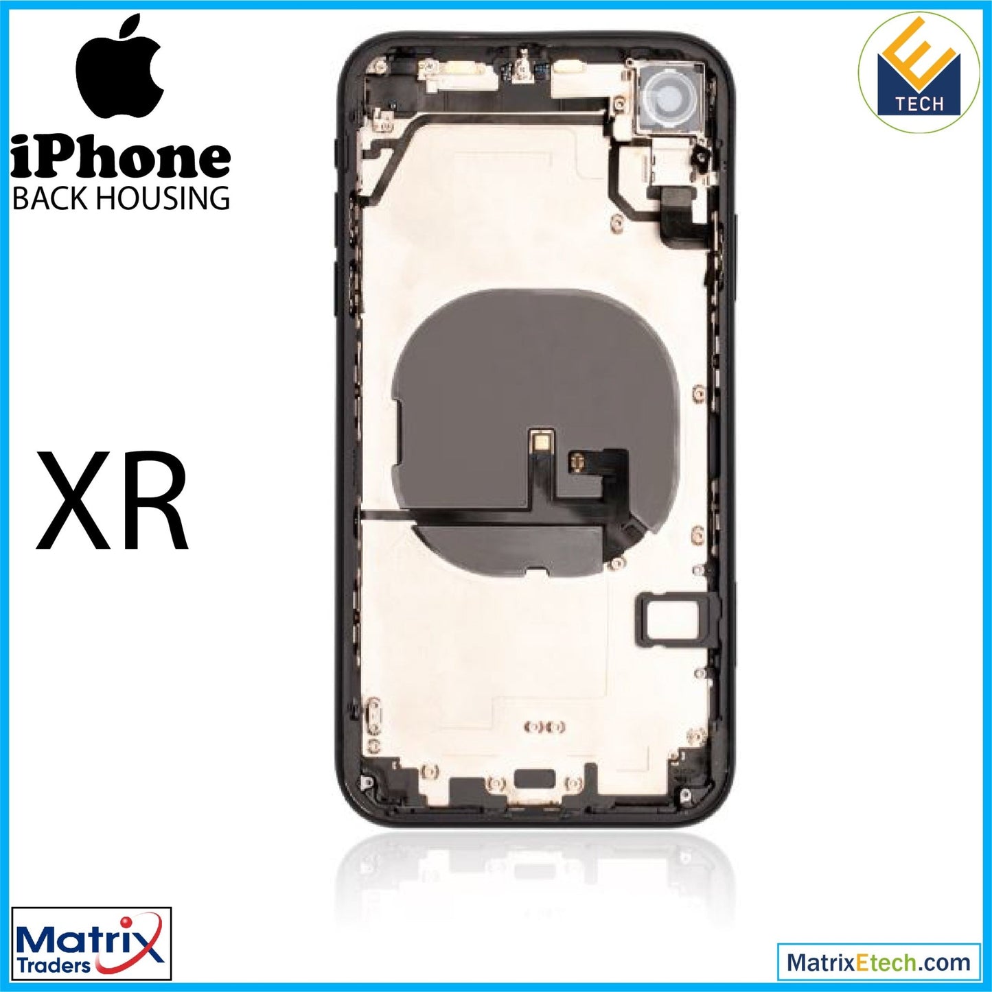 iPhone XR Back Housing W Small (Pull Grade A) - Matrix Traders