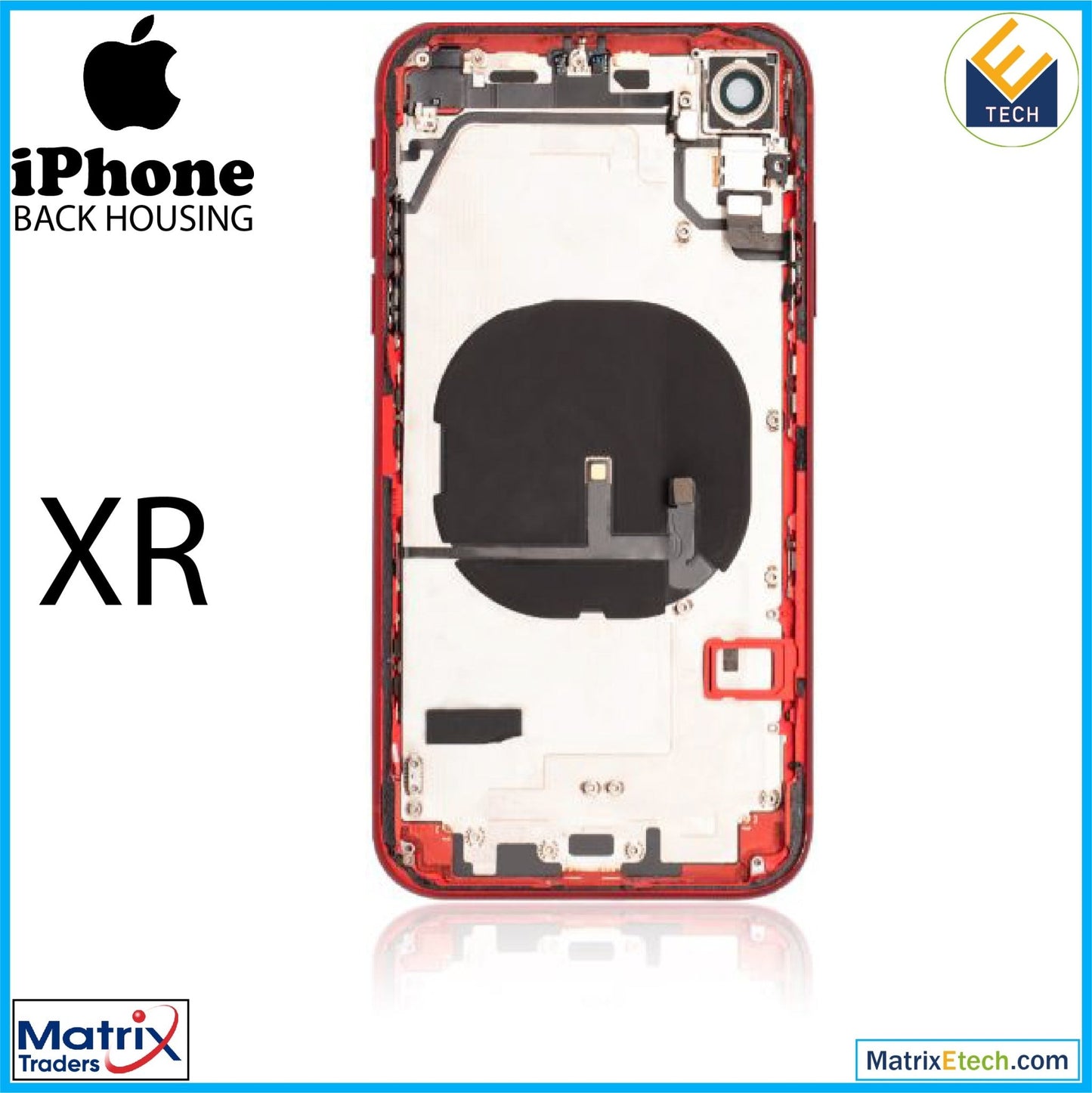 iPhone XR Back Housing W Small (Pull Grade A) - Matrix Traders