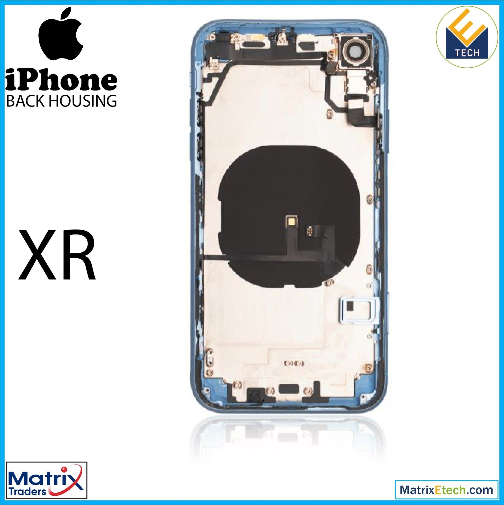 iPhone XR Back Housing W Small (Pull Grade A) - Matrix Traders