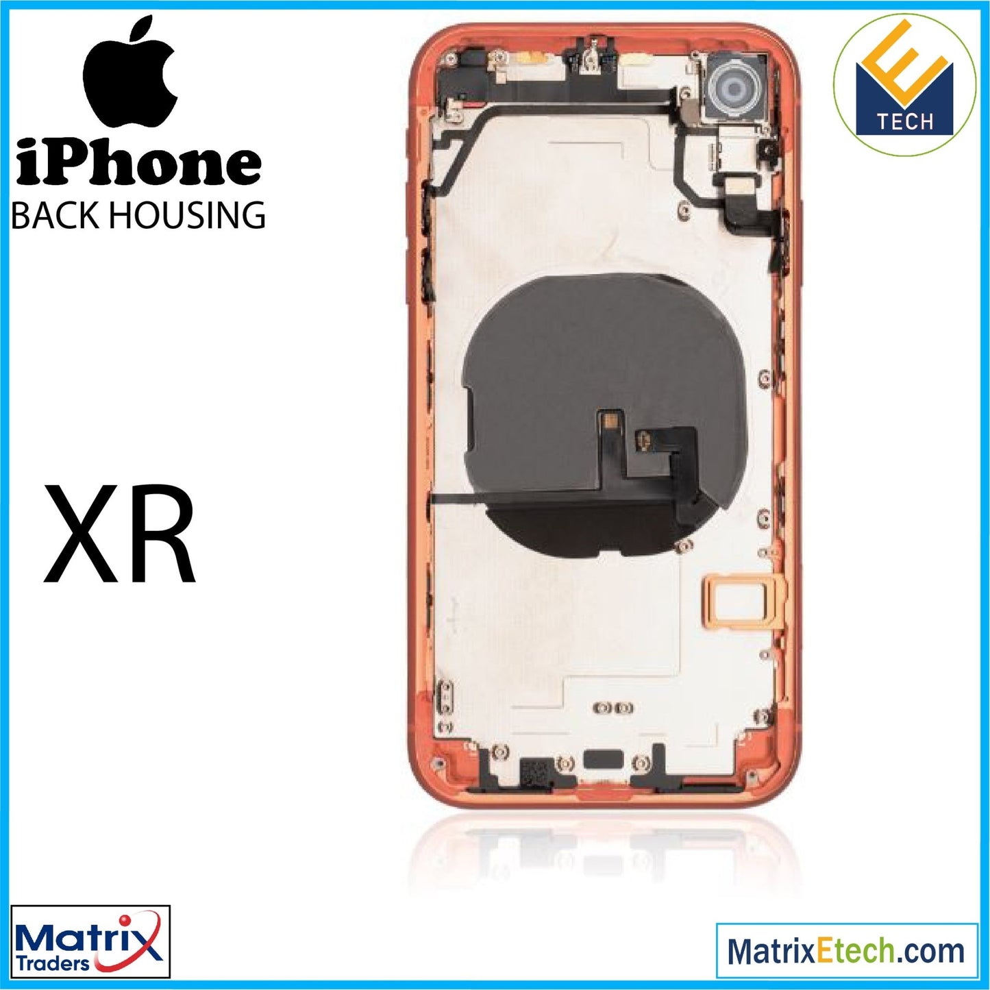 iPhone XR Back Housing W Small (Pull Grade B) - Matrix Traders