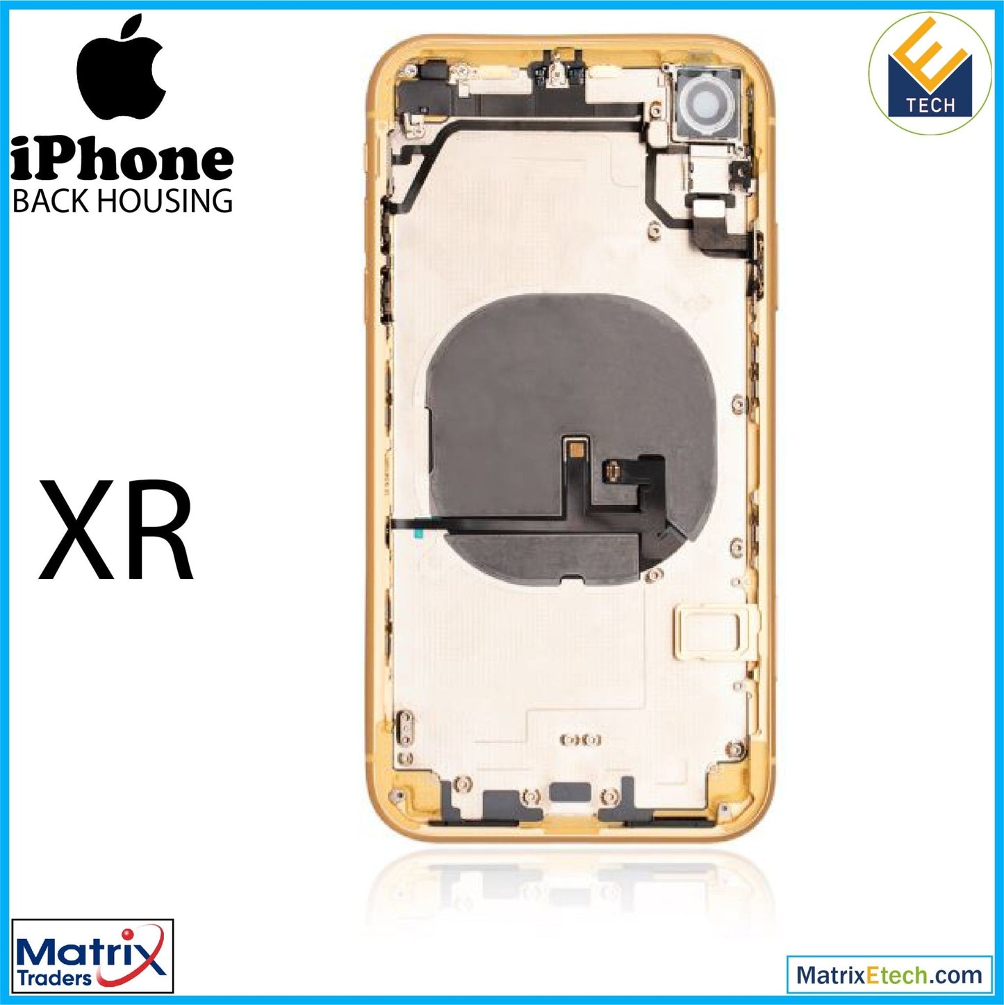 iPhone XR Back Housing W Small (Pull Grade C) - Matrix Traders