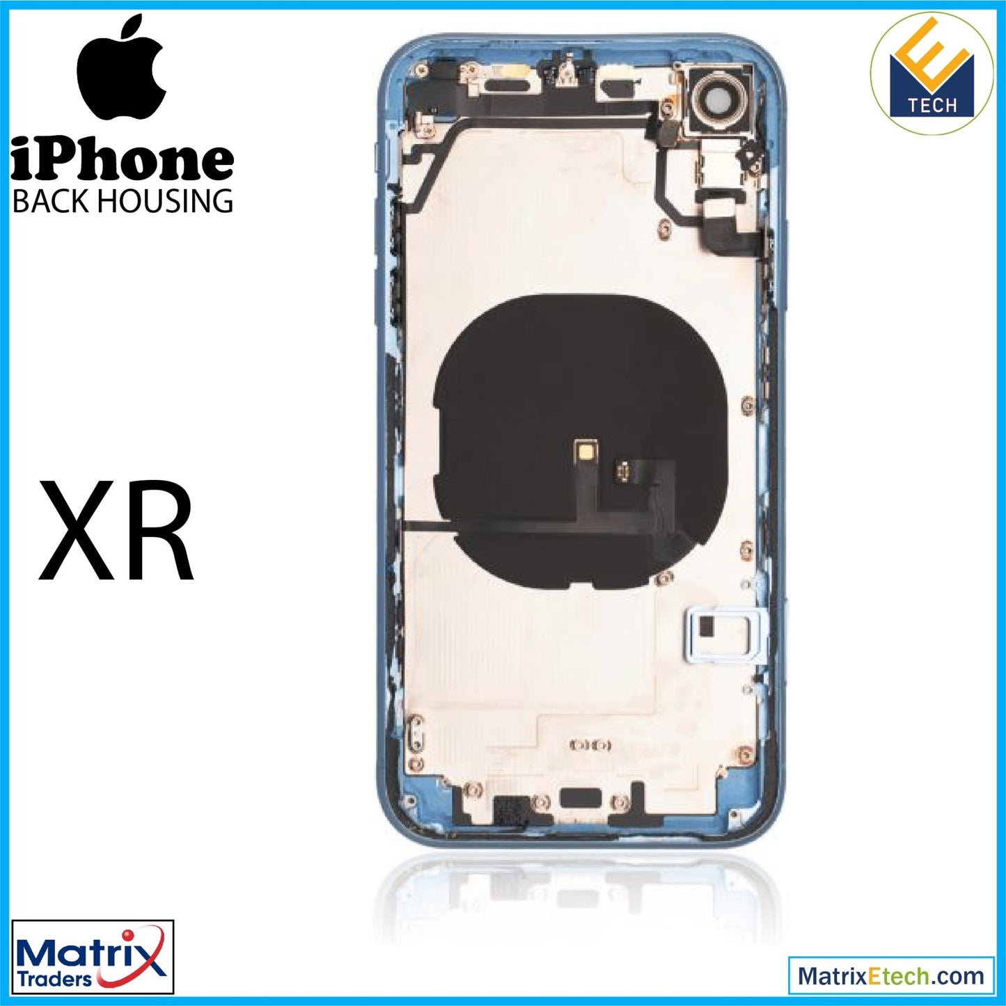 iPhone XR Back Housing W Small (Pull Grade C) - Matrix Traders