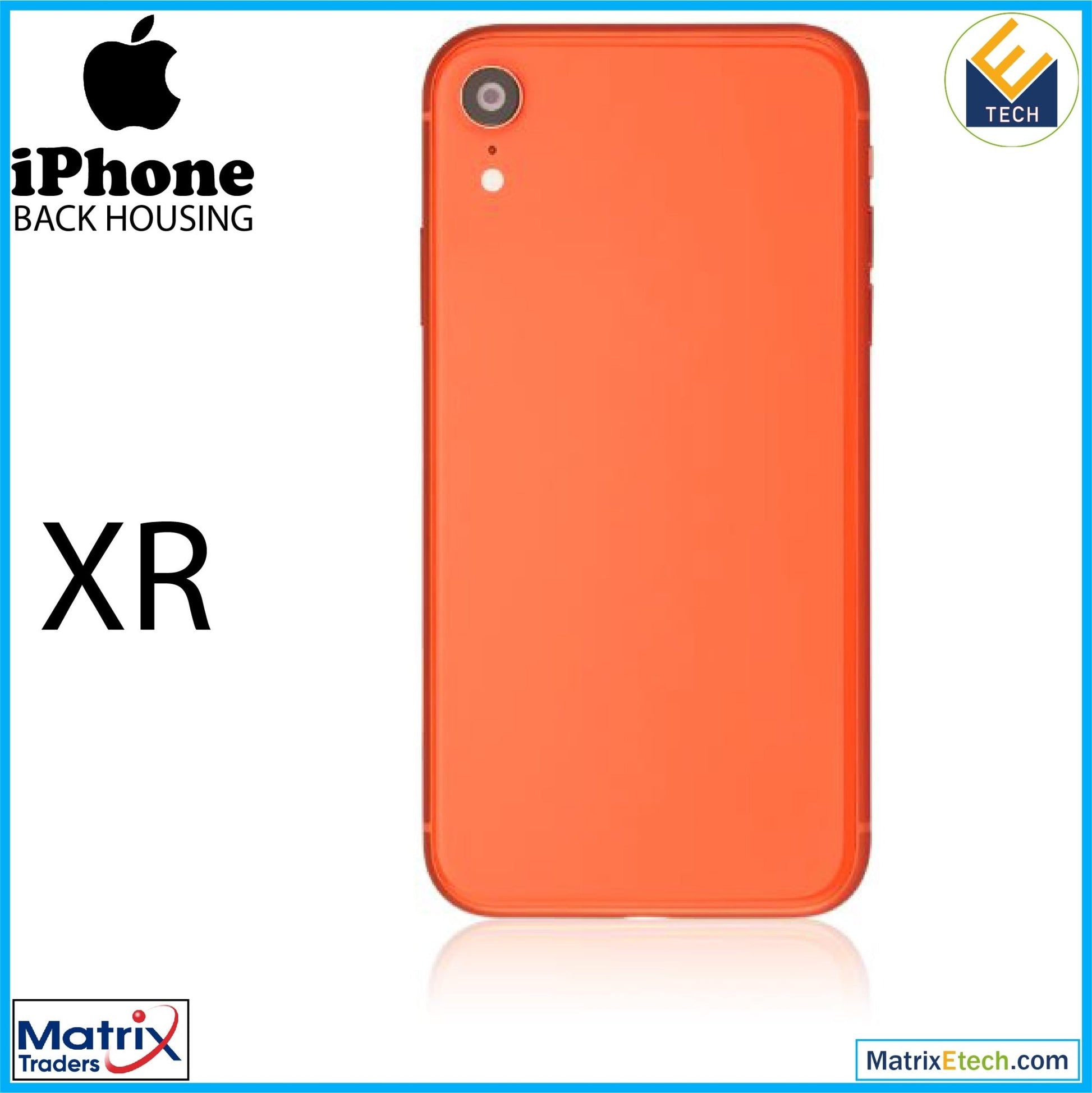 iPhone XR Back Housing W Small (Pull Grade C) - Matrix Traders