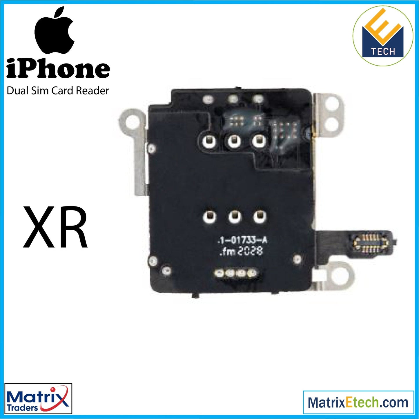 iPhone XR Dual Sim Card Reader Flex Cable (Normal) - Matrix Traders