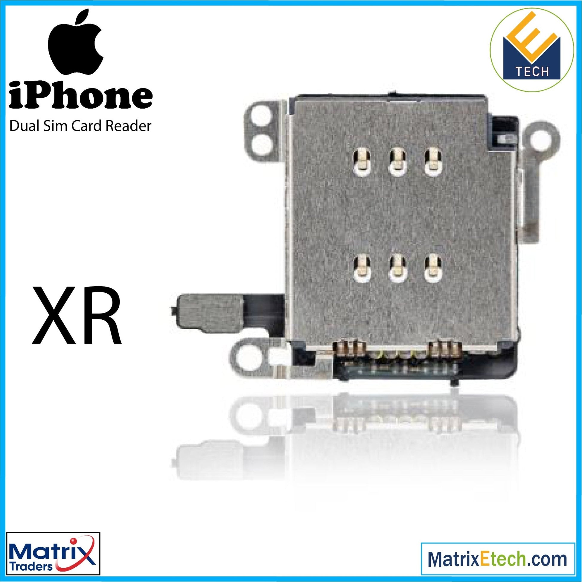 iPhone XR Dual Sim Card Reader Flex Cable (Normal) - Matrix Traders