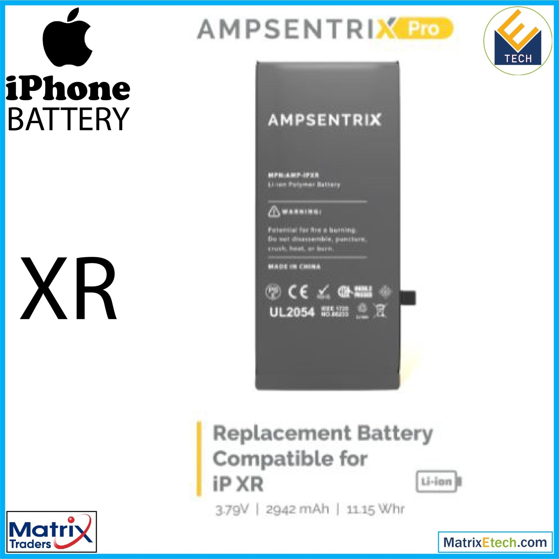 iPhone XR Replacement Battery - Matrix Traders