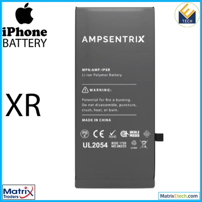 iPhone XR Replacement Battery (AmpSentrix Pro Extended) - Matrix Traders