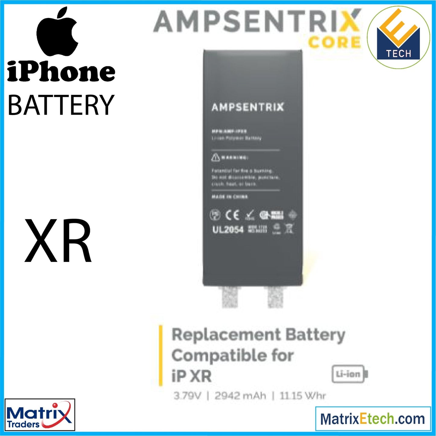 iPhone XR Replacement Battery Core - Matrix Traders