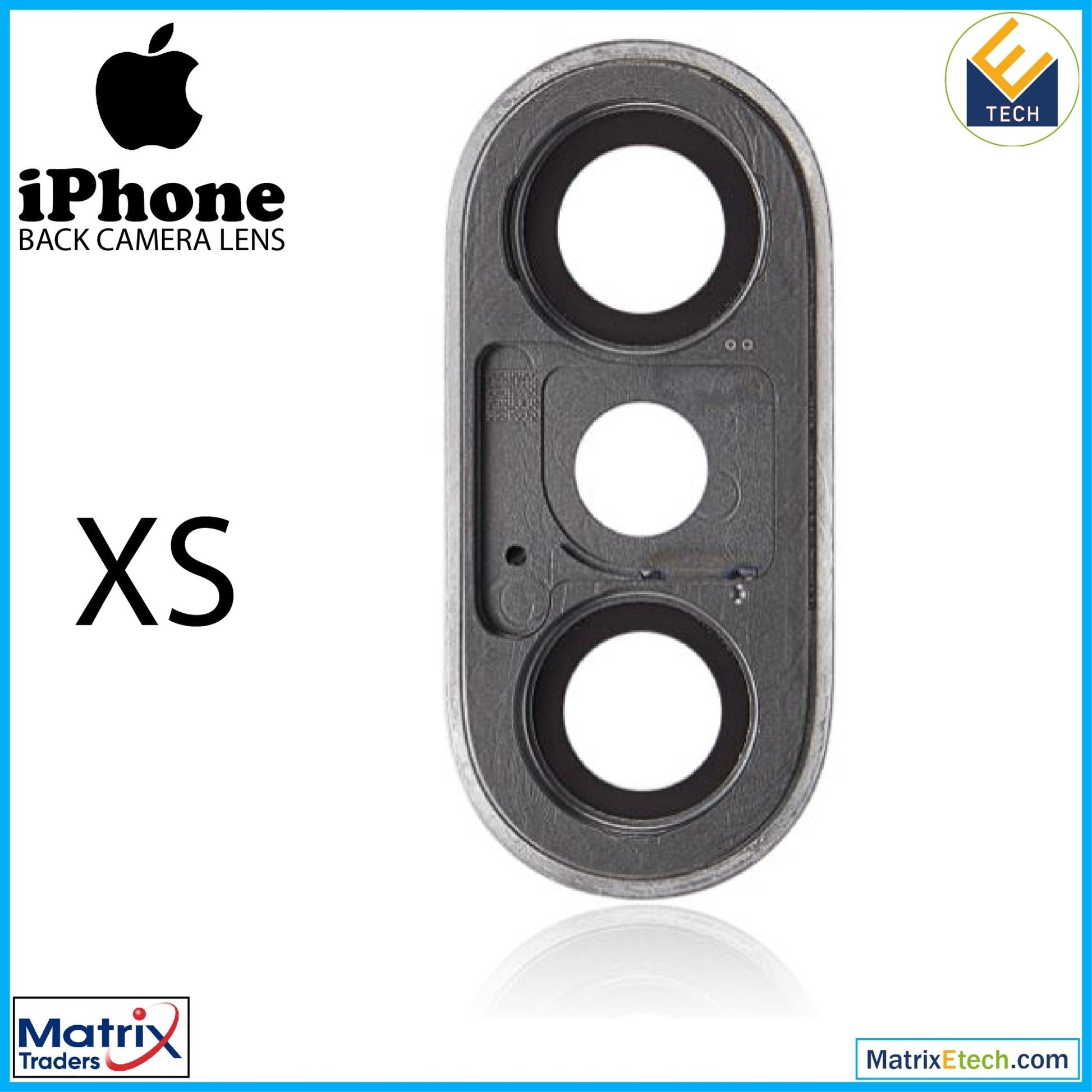 iPhone XS Back Camera Lens With Bracket & Bezel (10 Pack) - Matrix Traders