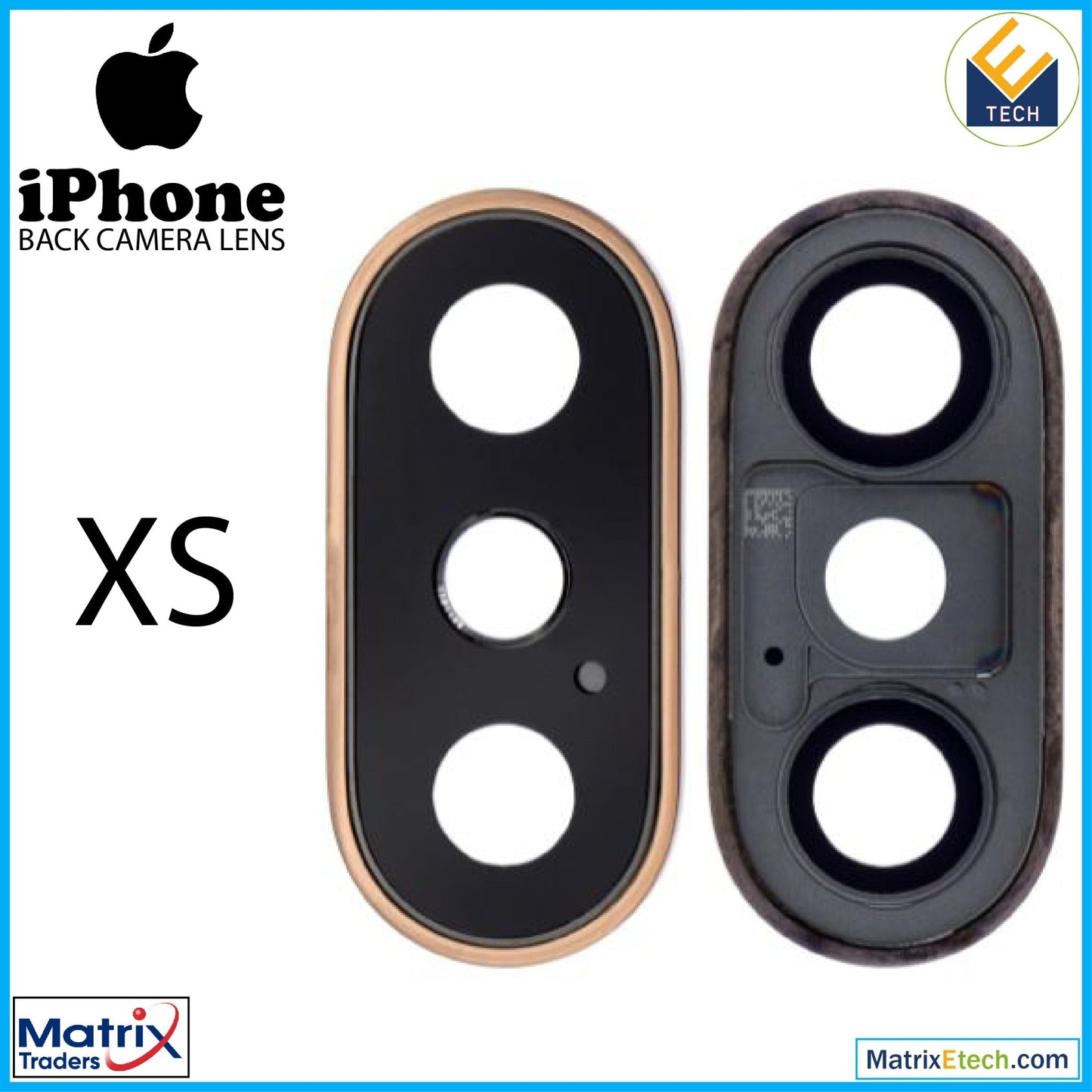 iPhone XS Back Camera Lens With Bracket & Bezel - Matrix Traders