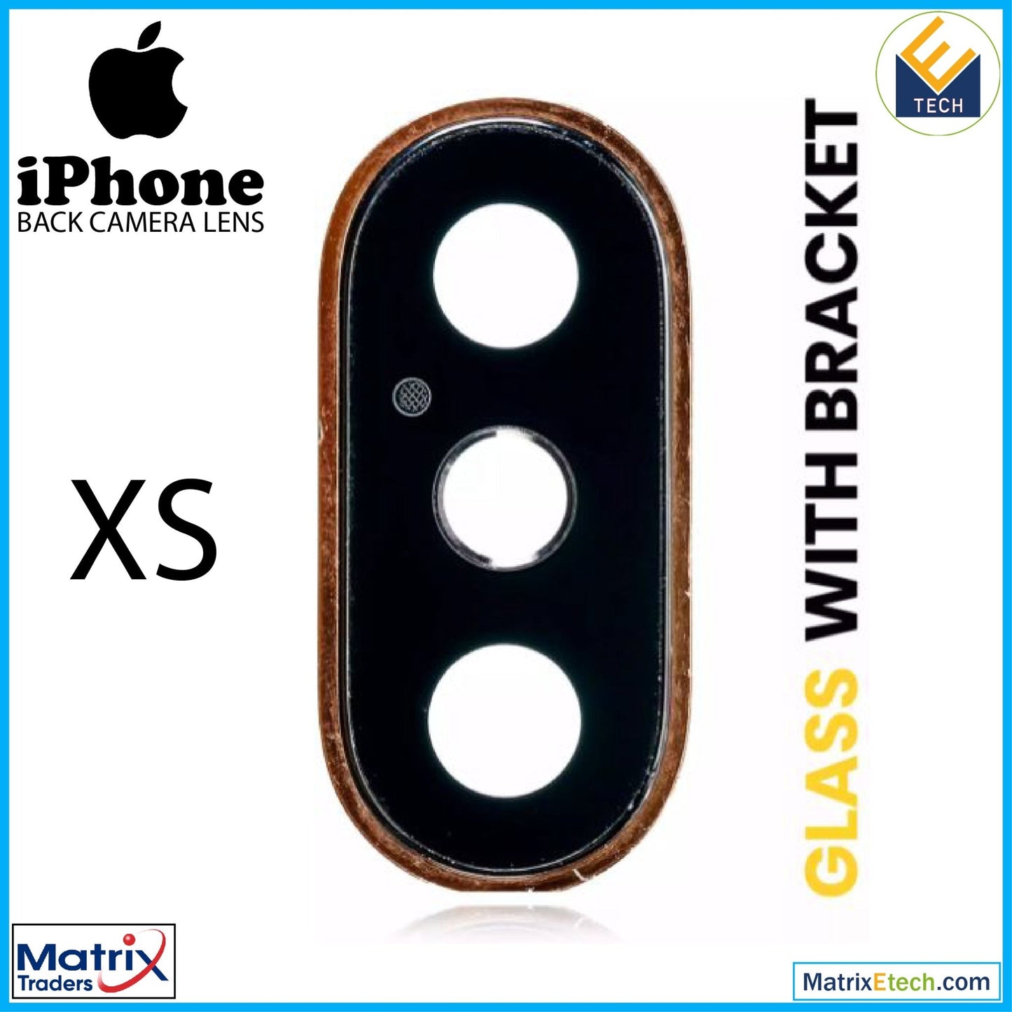 iPhone XS Back Camera Lens With Bracket & Bezel - Matrix Traders