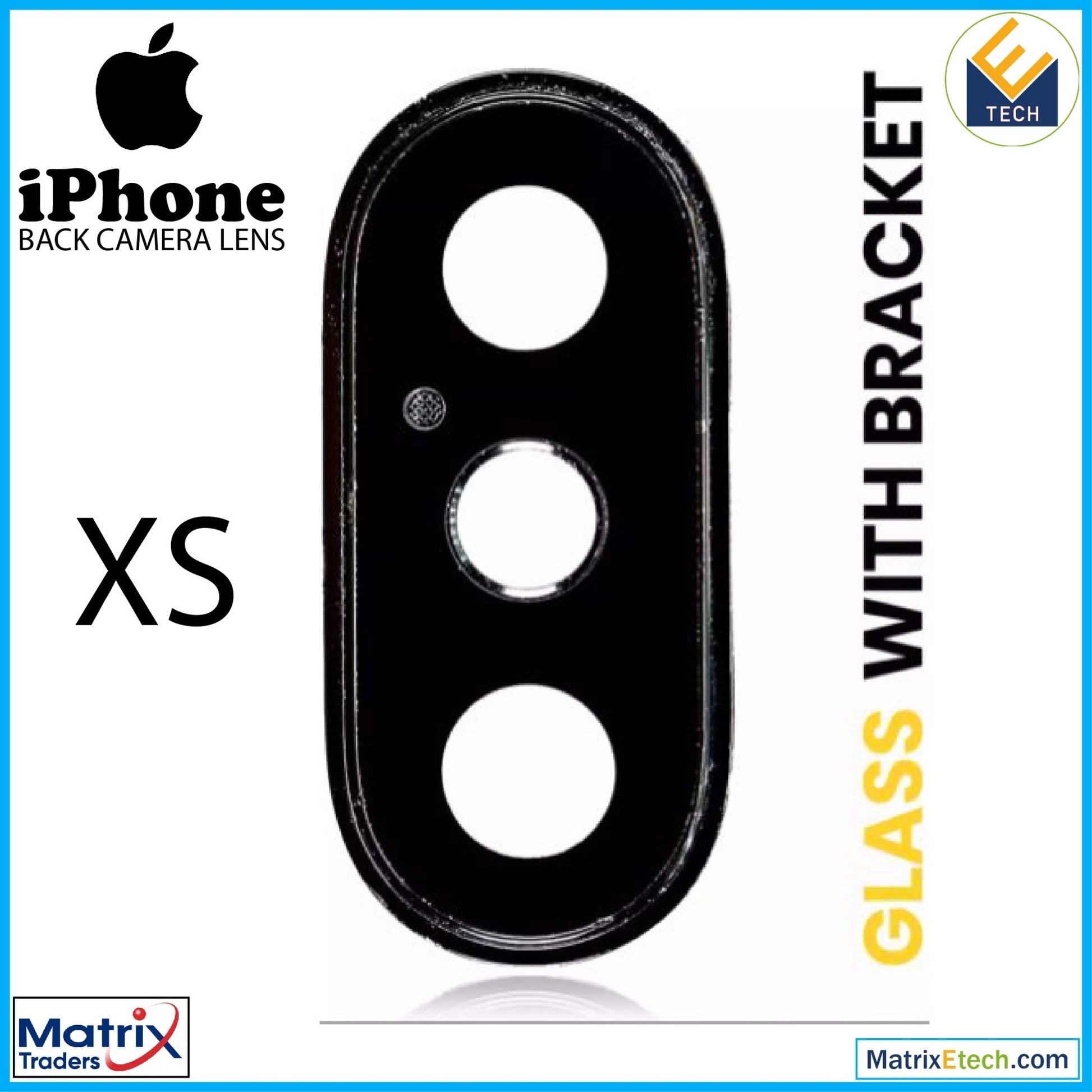 iPhone XS Back Camera Lens With Bracket & Bezel - Matrix Traders