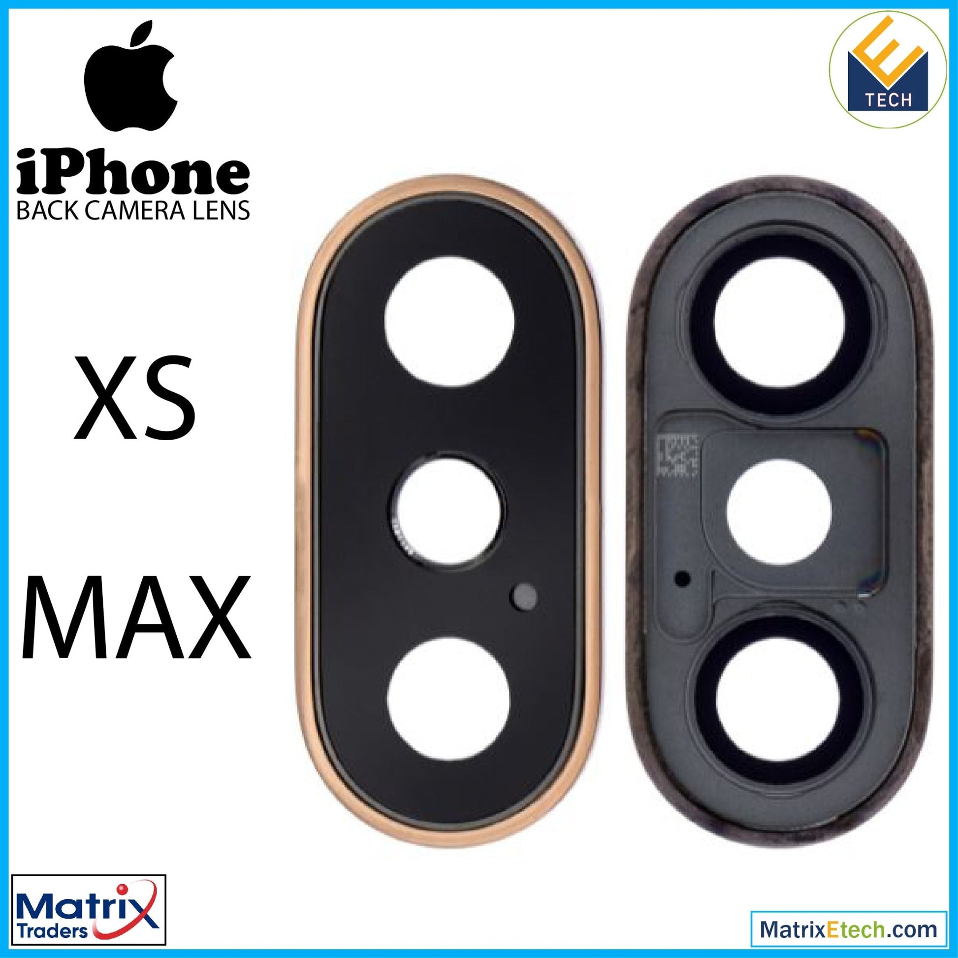 iPhone XS Max Back Camera Lens With Bracket & Bezel - Matrix Traders