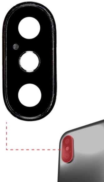 iPhone XS Max Back Camera Lens With Bracket & Bezel - Matrix Traders