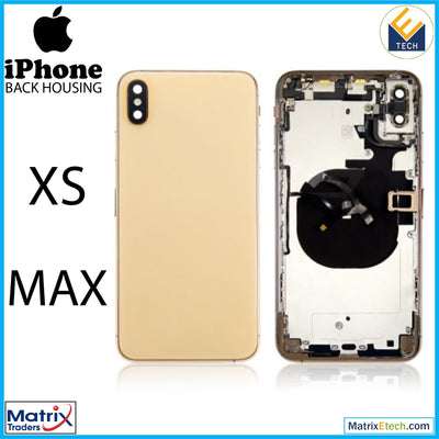 iPhone XS Max Back Housing W Small (Aftermarket Plus) - Matrix Traders