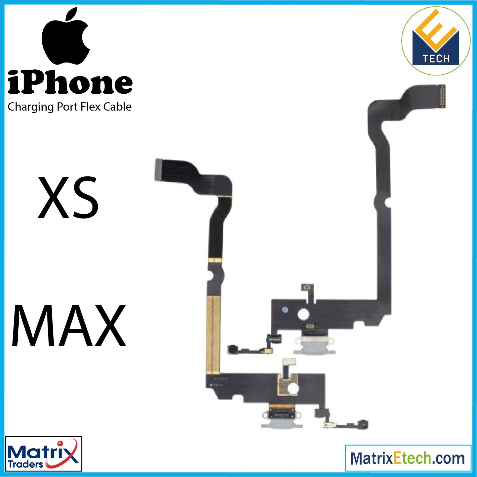 iPhone XS Max Charging Port Flex Cable (Premium) - Matrix Traders