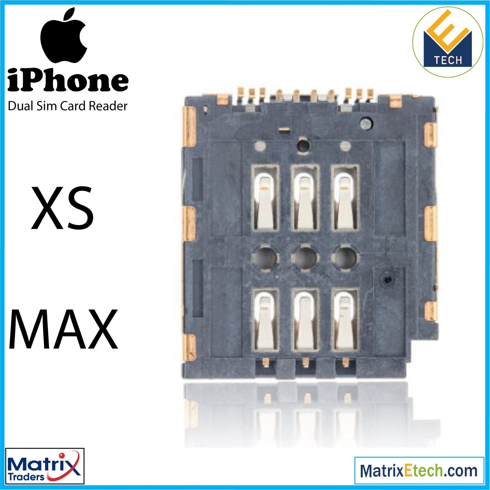 iPhone XS Max Dual Sim Card Reader (Normal) - Matrix Traders