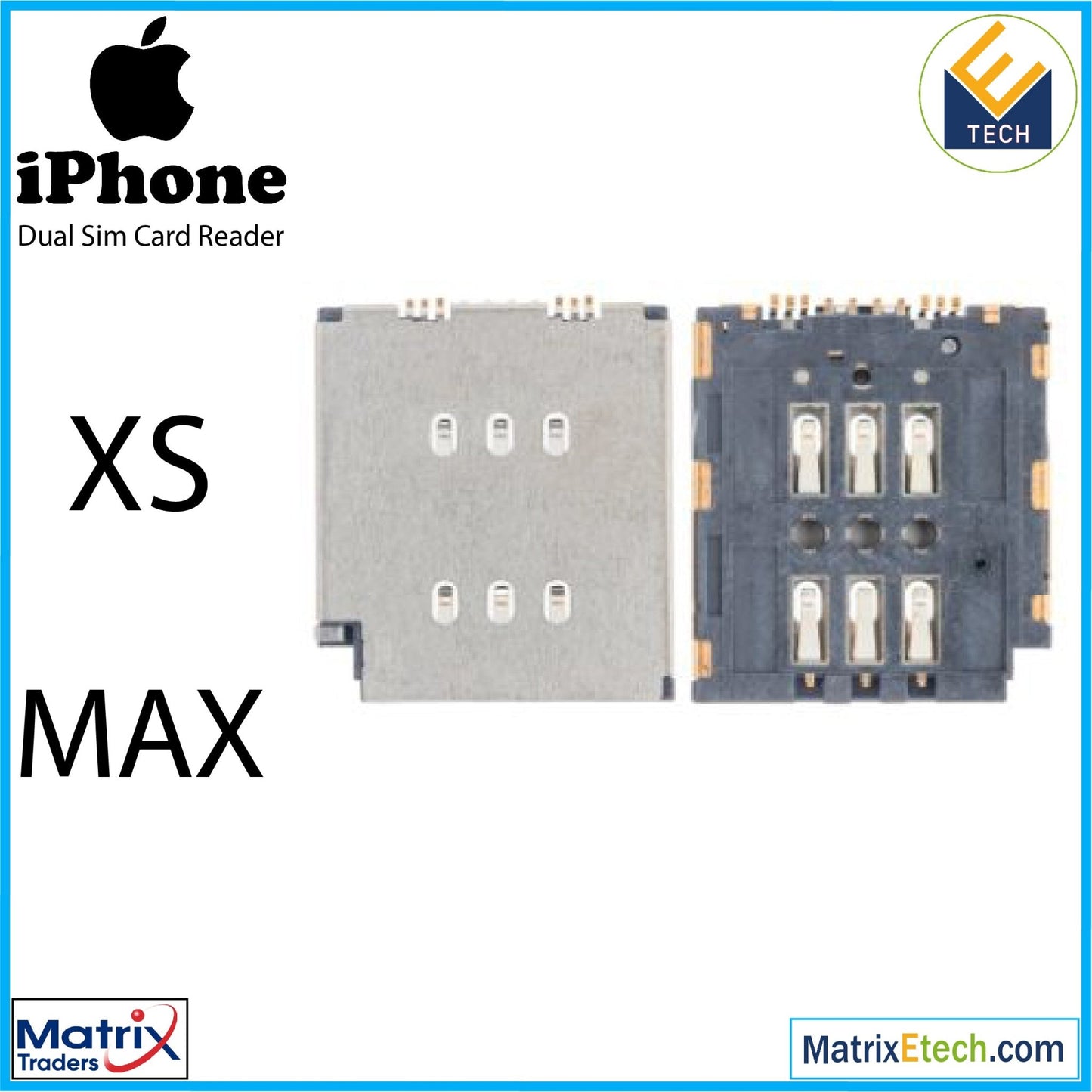 iPhone XS Max Dual Sim Card Reader (Normal) - Matrix Traders