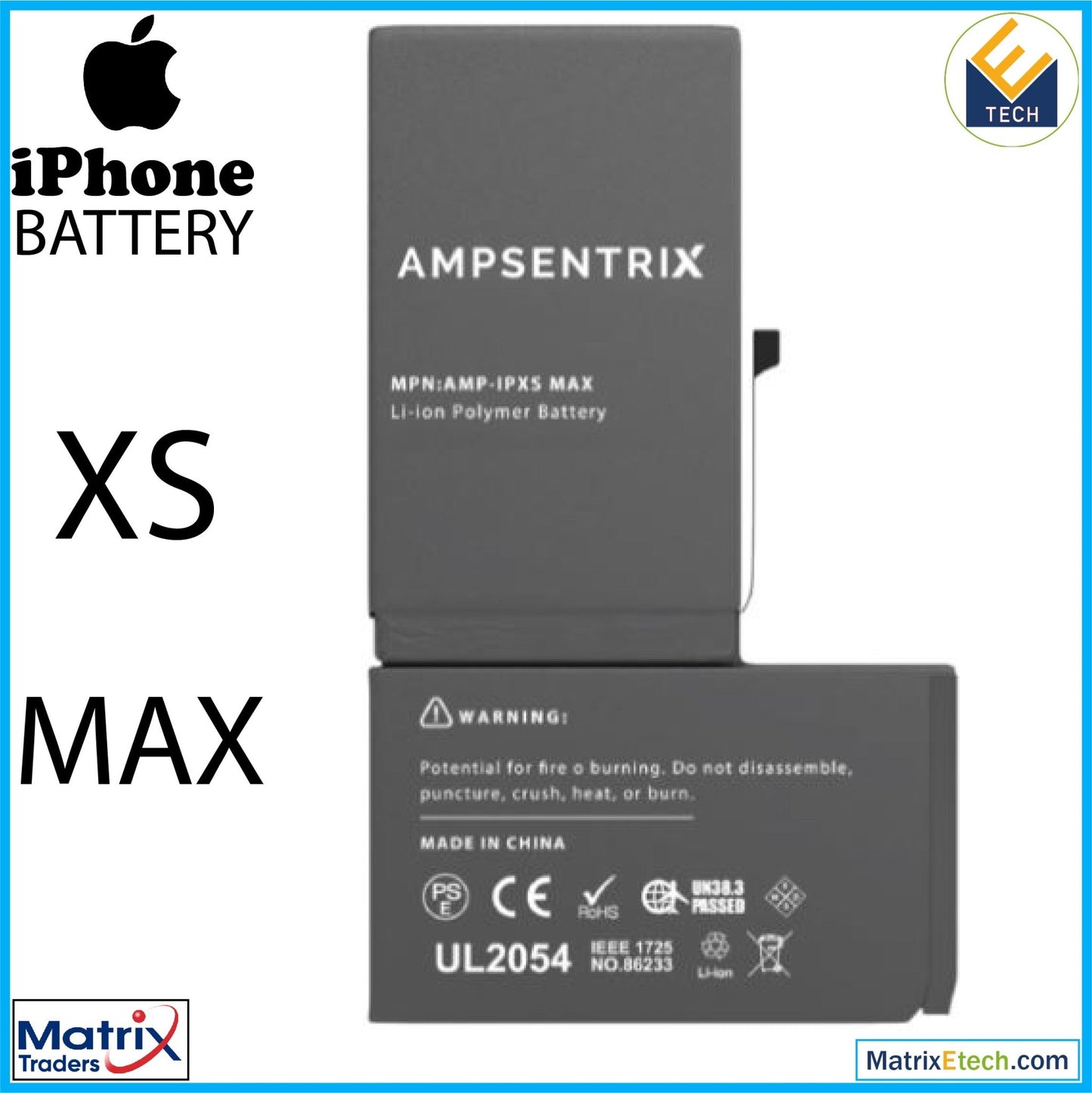 iPhone XS Max Replacement Battery - Matrix Traders