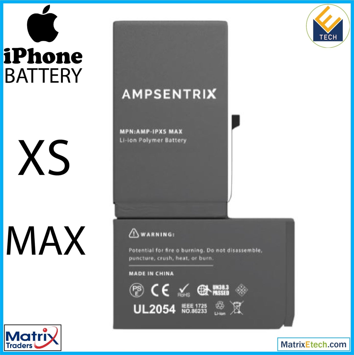 iPhone XS Max Replacement Battery - Matrix Traders