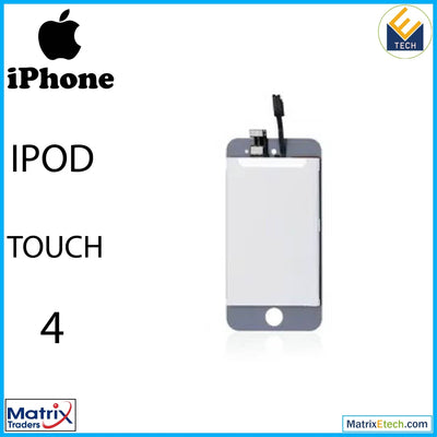 iPod Touch 4 LCD Assembly (Premium) (White) - Matrix Traders