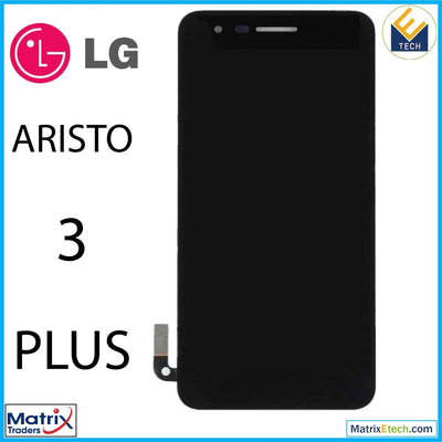 LG Aristo 3 Plus LCD Assembly Without Frame (Refurbished) (Black) - Matrix Traders