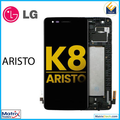 LG Aristo LCD Assembly With Frame (US Version) (Refurbished) (Black) - Matrix Traders