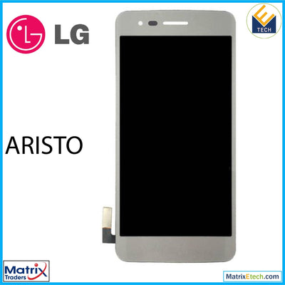 LG Aristo LCD Assembly With Frame (US Version) (Refurbished) (Silver) - Matrix Traders