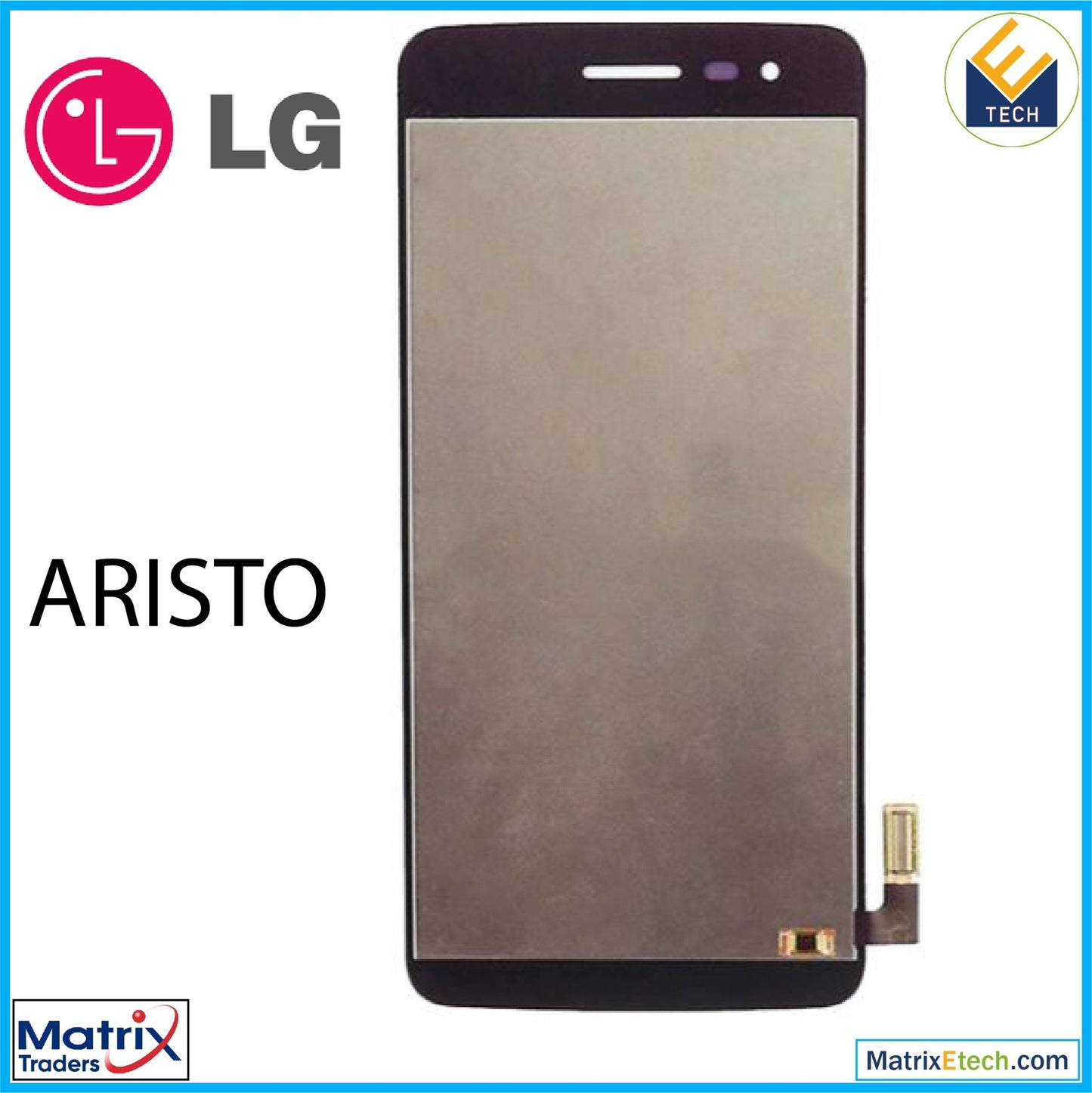 LG Aristo LCD Assembly Without Frame (US Version) (Refurbished) (Black) - Matrix Traders