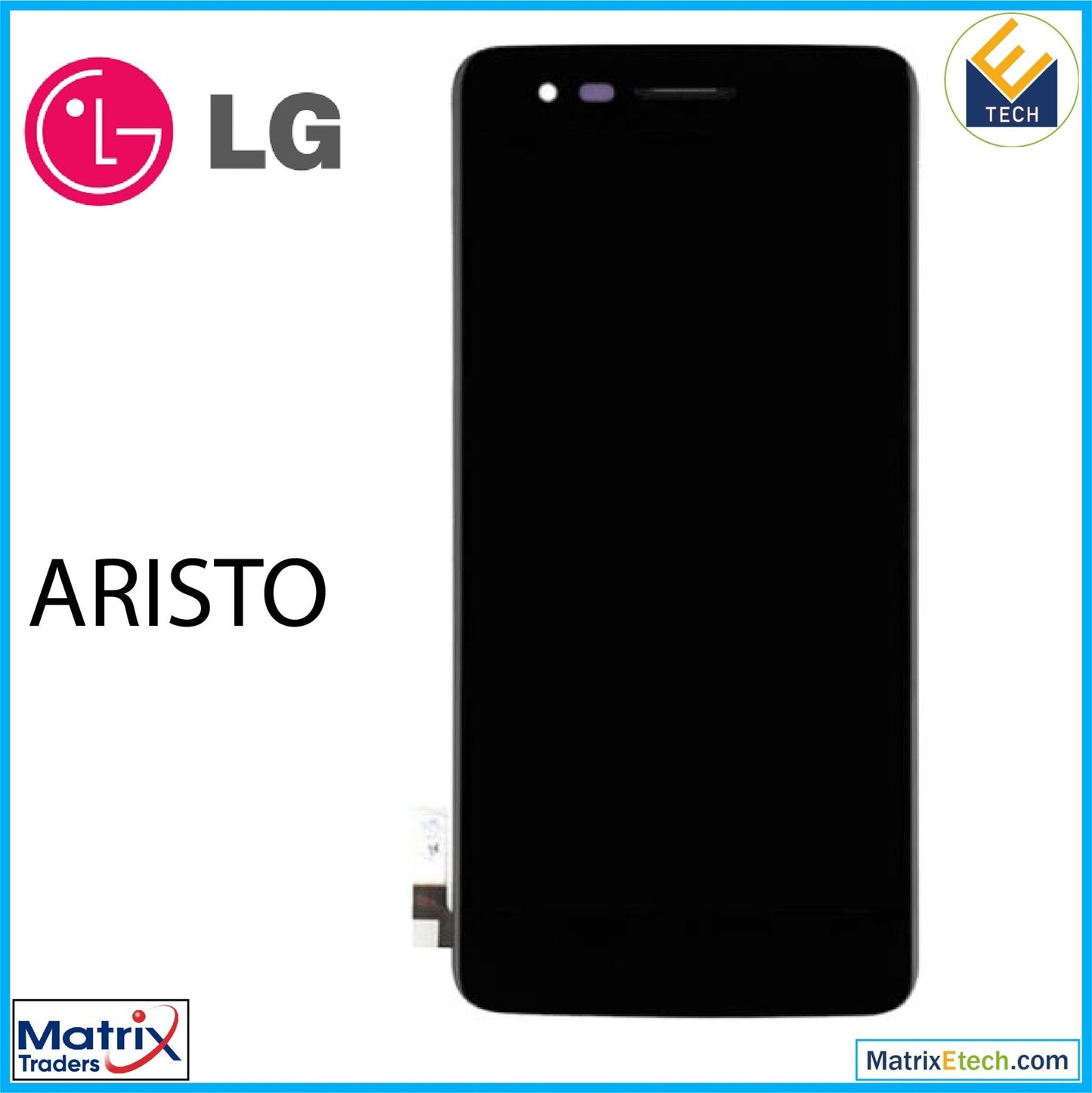 LG Aristo LCD Assembly Without Frame (US Version) (Refurbished) (Black) - Matrix Traders