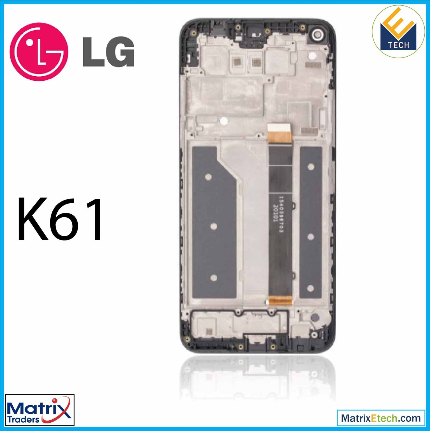 LG K61 (2020) LCD Assembly With Frame (Refurbished) - Matrix Traders