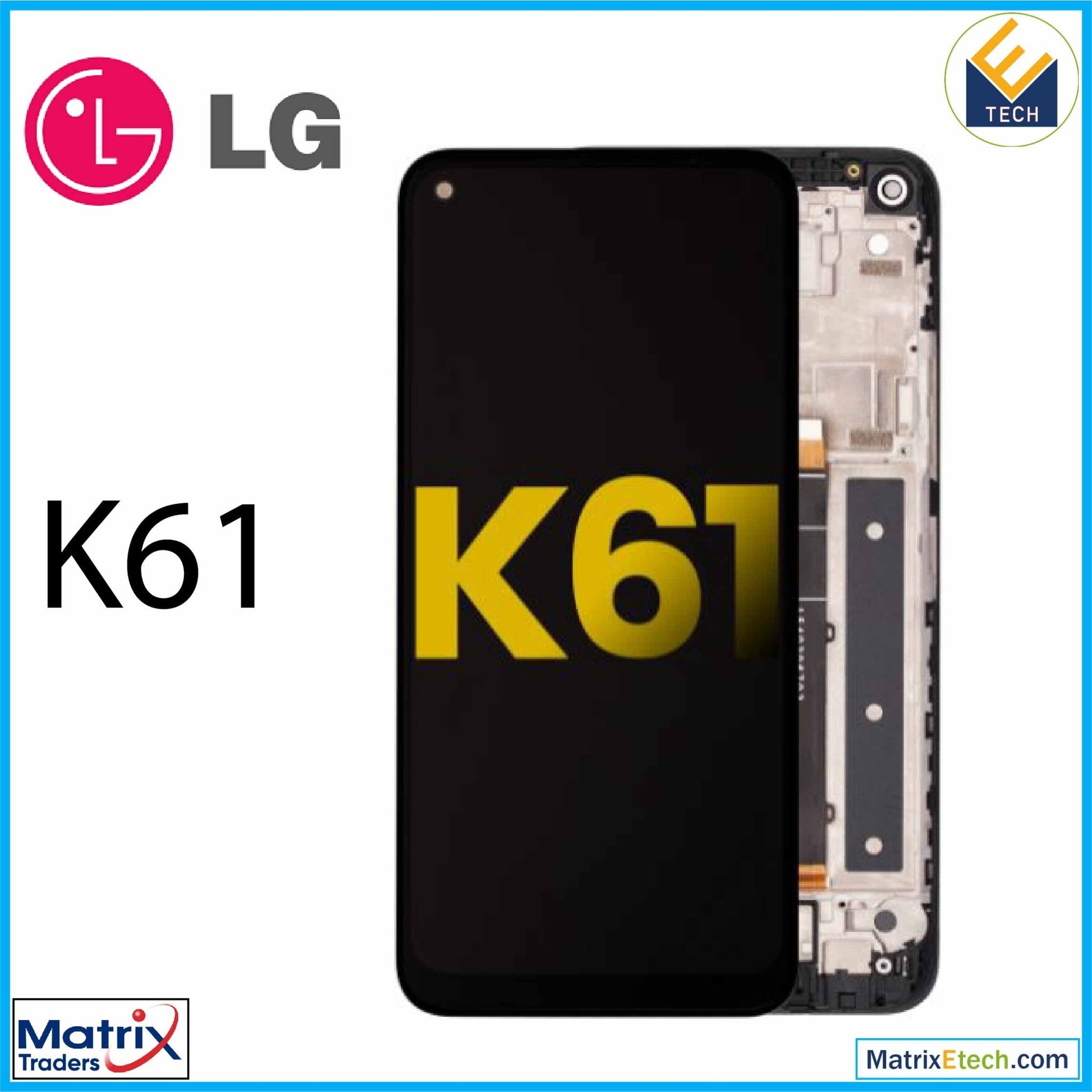 LG K61 (2020) LCD Assembly With Frame (Refurbished) - Matrix Traders