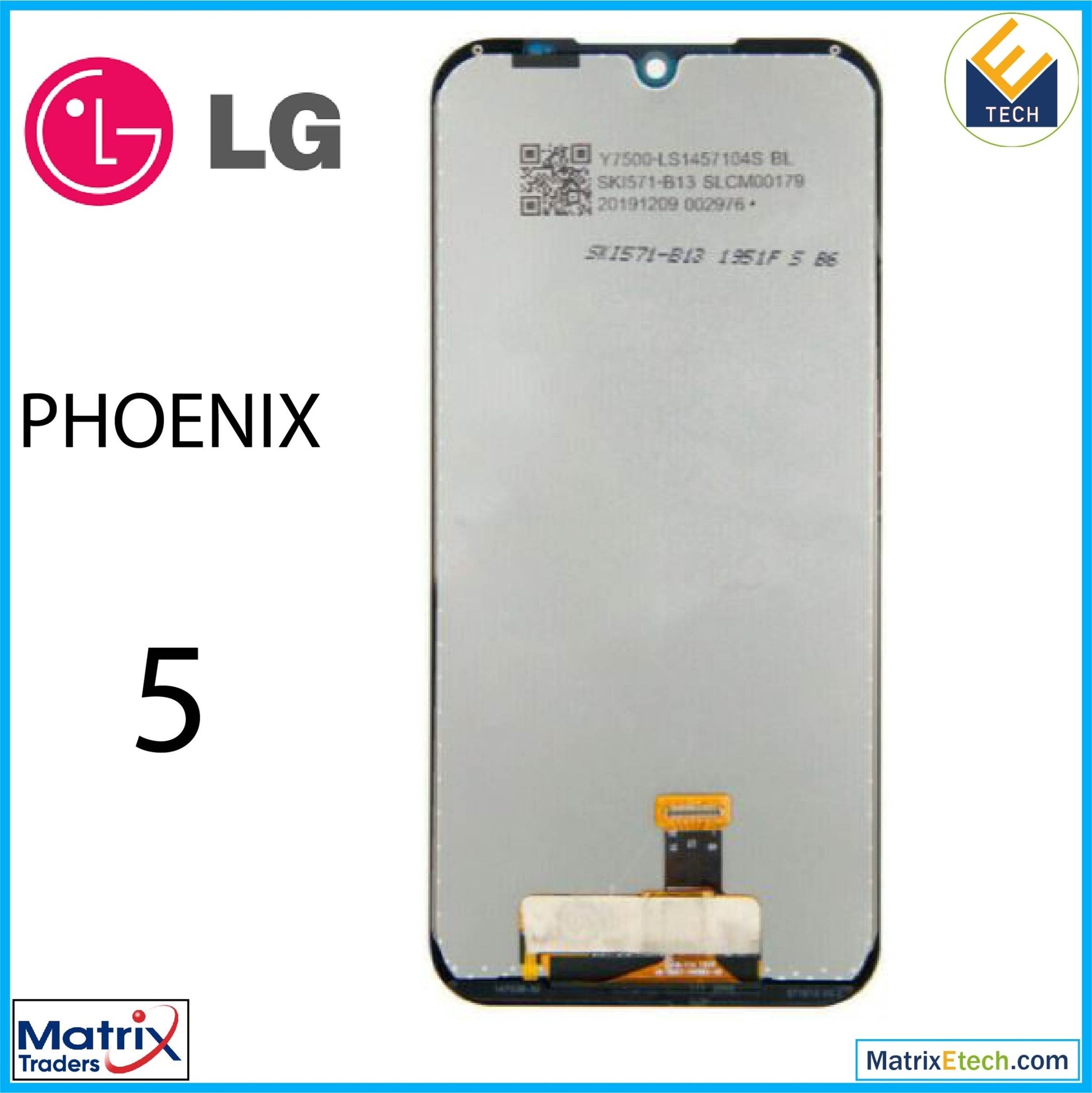 LG Phoenix 5 LCD Assembly Without Frame (Refurbished) - Matrix Traders