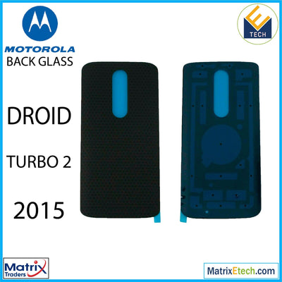 Motorola Droid Turbo 2 (XT1585 - 2015) Back cover Glass (Pull A) (Black) - Matrix Traders