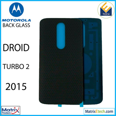 Motorola Droid Turbo 2 (XT1585 - 2015) Back cover Glass (Pull A) (Black) - Matrix Traders