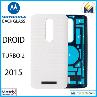 Motorola Droid Turbo 2 (XT1585 - 2015) Back cover Glass (White) - Matrix Traders