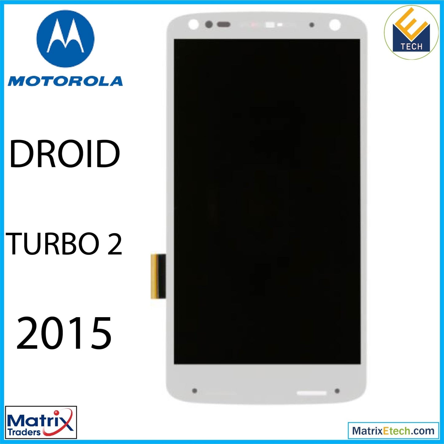 Motorola Droid Turbo 2 (XT1585 2015) LCD Assembly Without Frame (Refurbished) - Matrix Traders